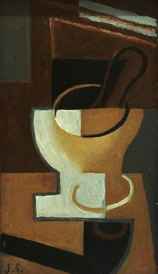 Borulu, büyük ve kaşık - Juan Gris
