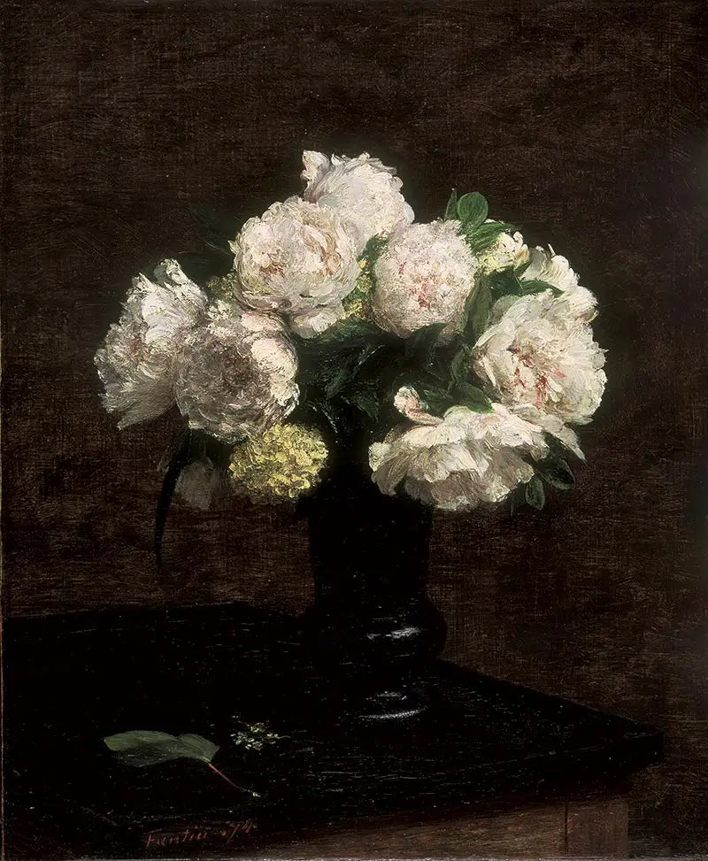 Beyaz şakayıklar ve kar taneleri - Henri Fantin-Latour