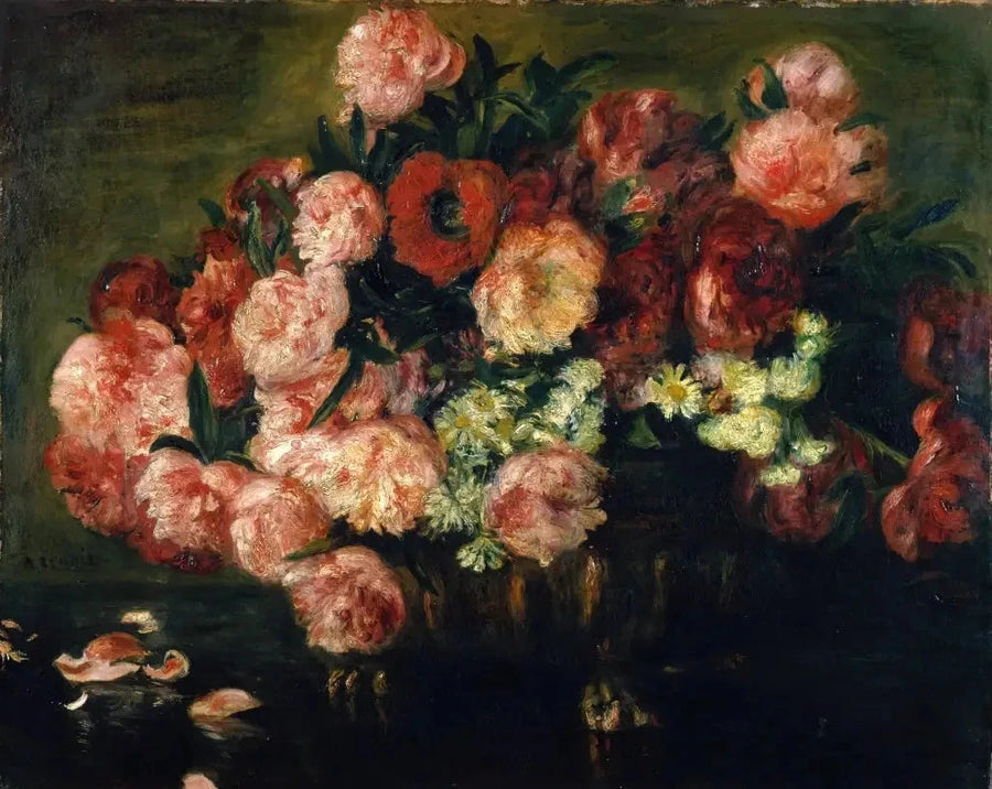 Bir Vazoda Şakayıklar - Pierre-Auguste Renoir