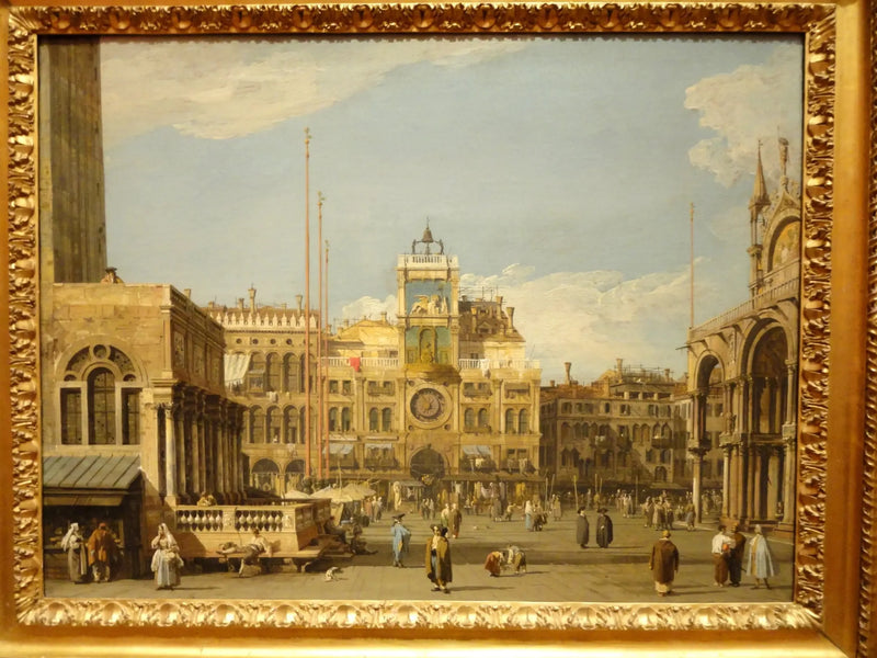 Place Saint-Marc : saat kulesi - Canaletto