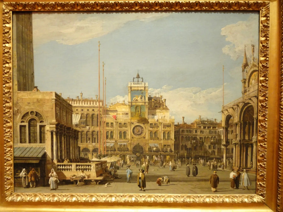 Place Saint-Marc : saat kulesi - Canaletto