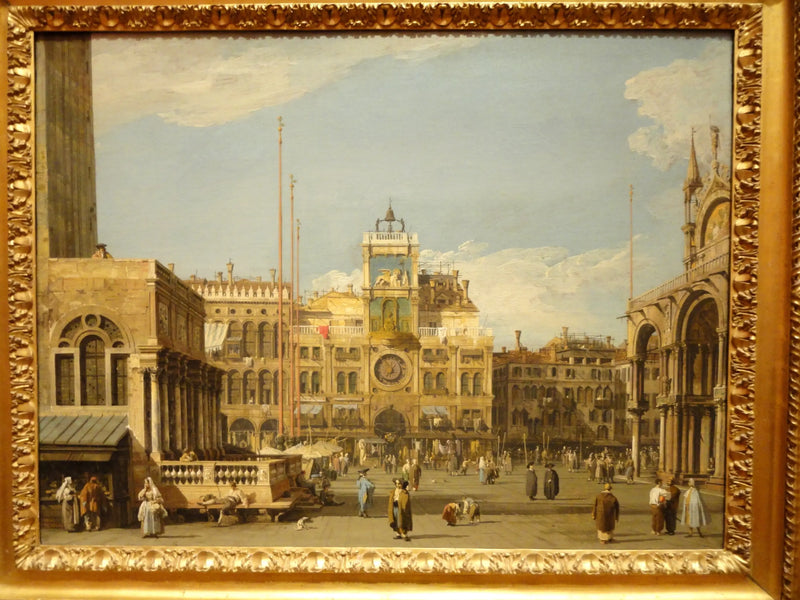 Place Saint-Marc : saat kulesi - Canaletto