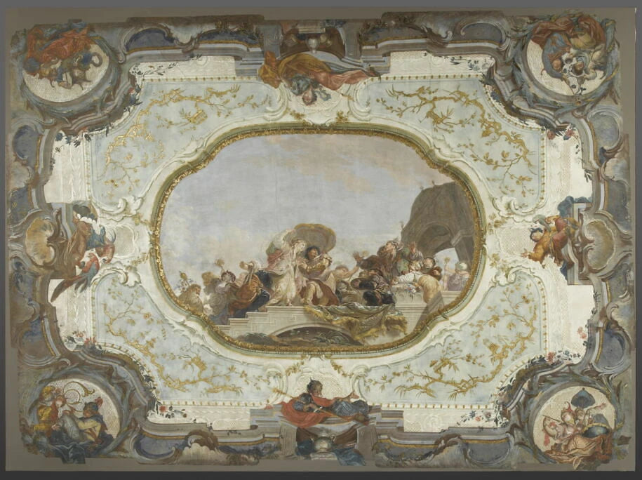 Plafond d'une grande salle d'un palais - Giovanni Scajario