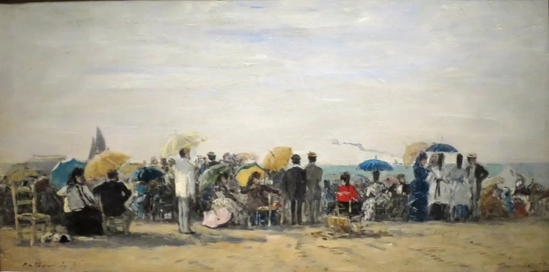 Trouville Plajı - Eugène Boudin