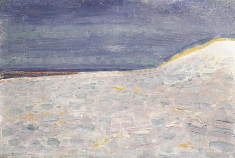 Domburg'da İskelesi Olan Plaj - Piet Mondrian