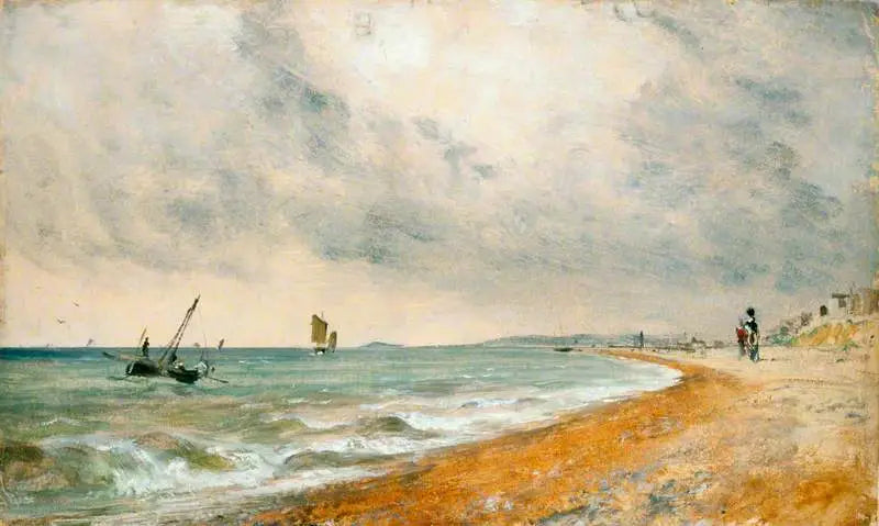 Hove Plajı ve Balıkçı Tekneleri - John Constable