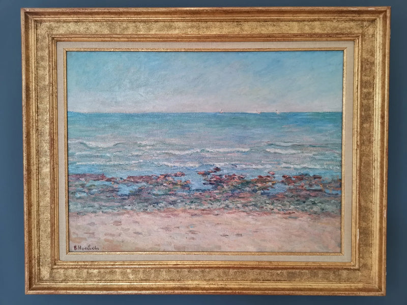 Normandiya kıyılarında plaj - Blanche Hoschede Monet