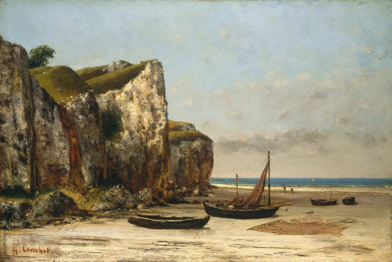 Normandiya Plajı - Gustave Courbet