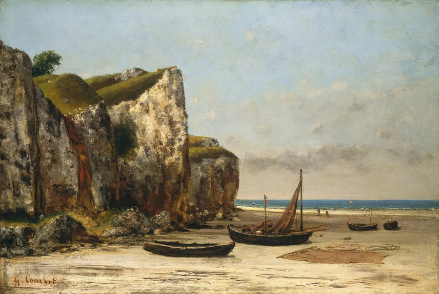 Normandiya Plajı - Gustave Courbet