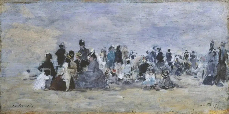 Trouville Plajı - Eugène Boudin