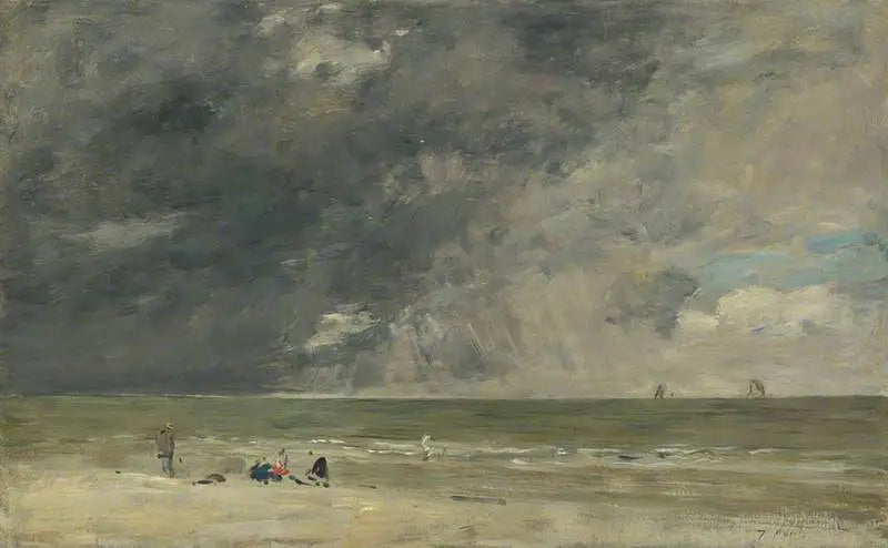 Trouville Plajı - Eugène Boudin