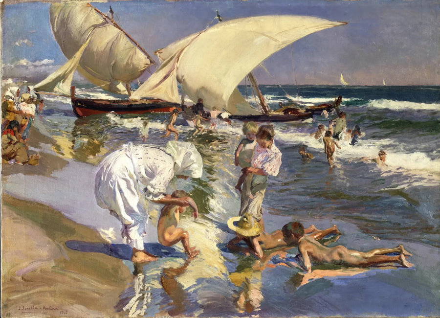 Sabah Işığında Valens Plajı - Joaquín Sorolla