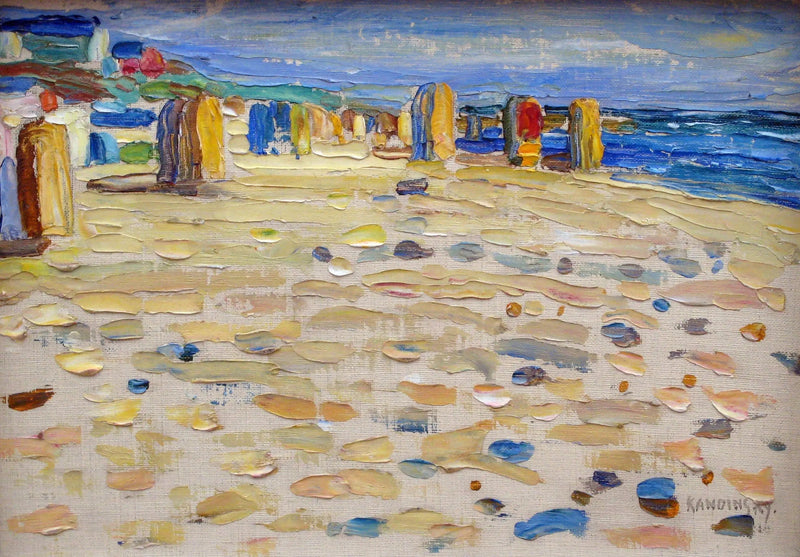 Hollanda'da Plaj - Vassily Kandinsky