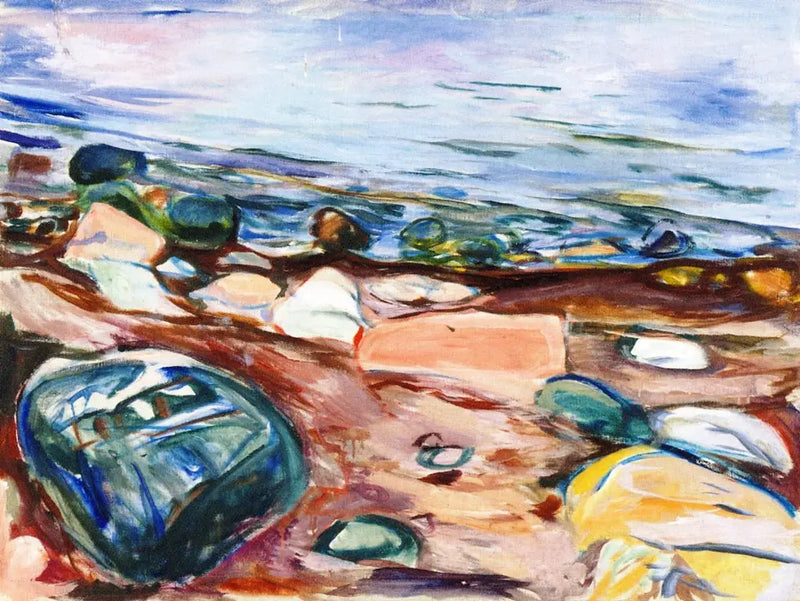 Plaj ve Kayalar - Edvard Munch