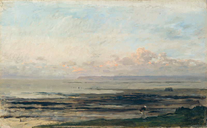 Plage à marée basse - Charles-François Daubigny