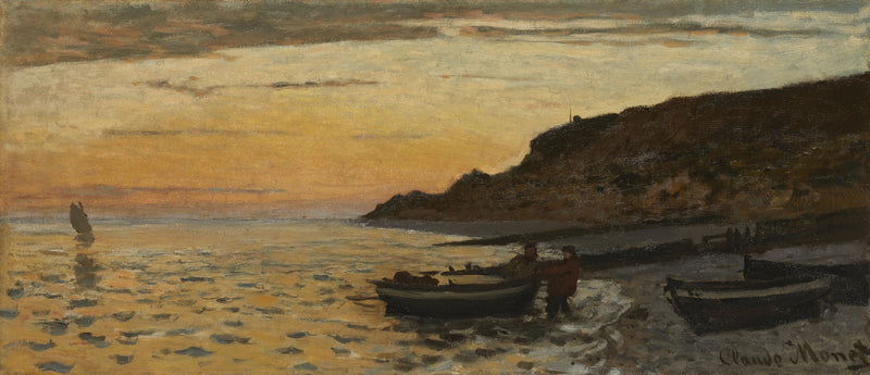 Sainte-Adresse Plajı W39a - Claude Monet