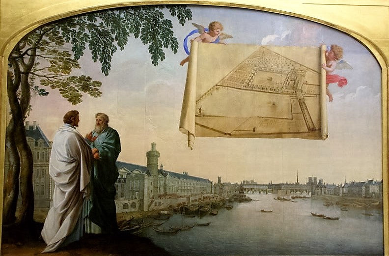 Paris Chartreuse planı iki melek tarafından taşınıyor - Eustache Le Sueur