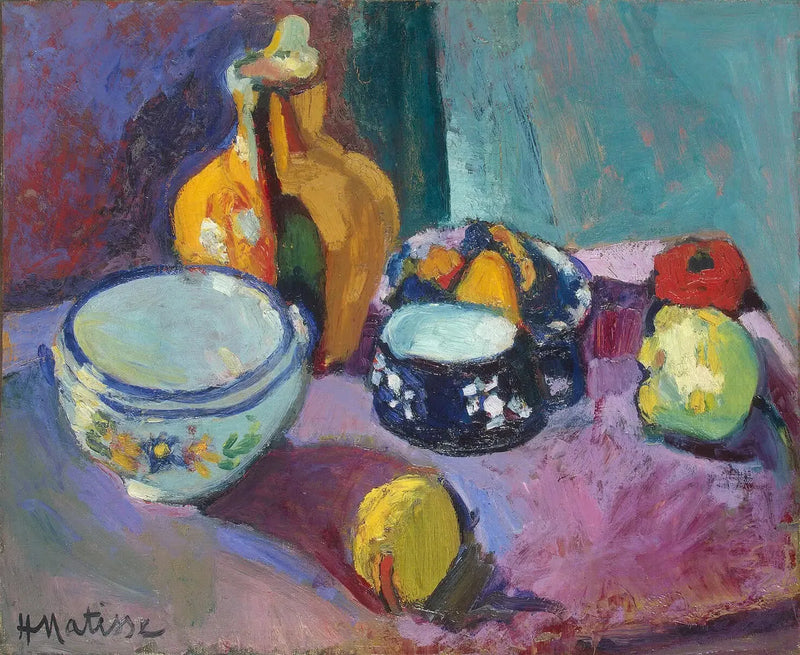 Tabaklar ve meyveler - Henri Matisse