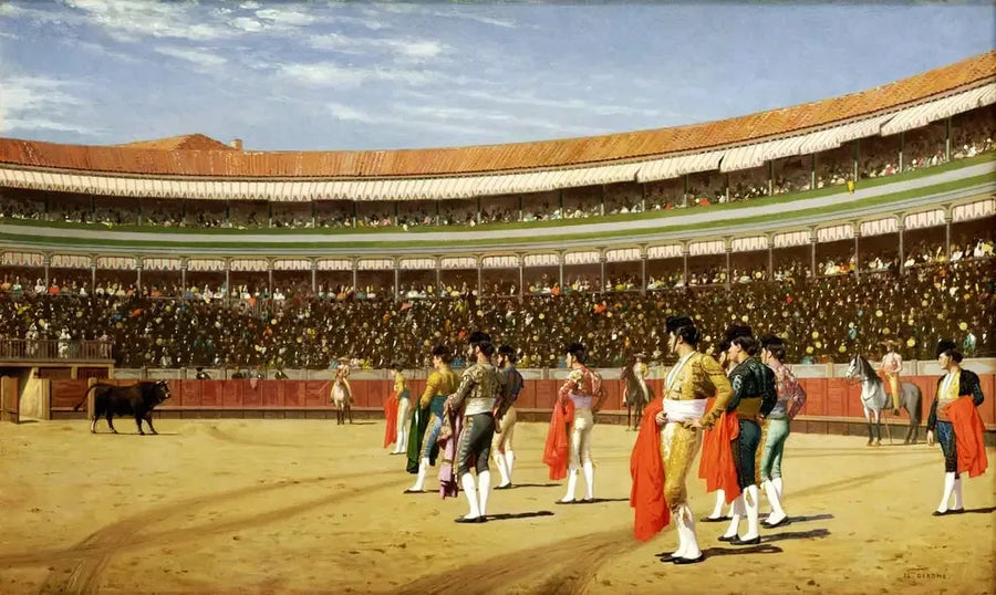 Arenada : boğa girişi - Jean-Léon Gérôme