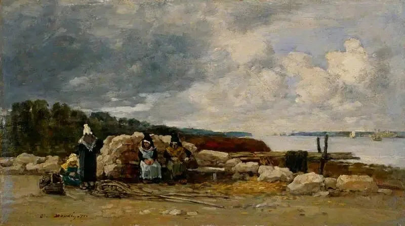 Plougastel: Karides Avcıları - Eugène Boudin