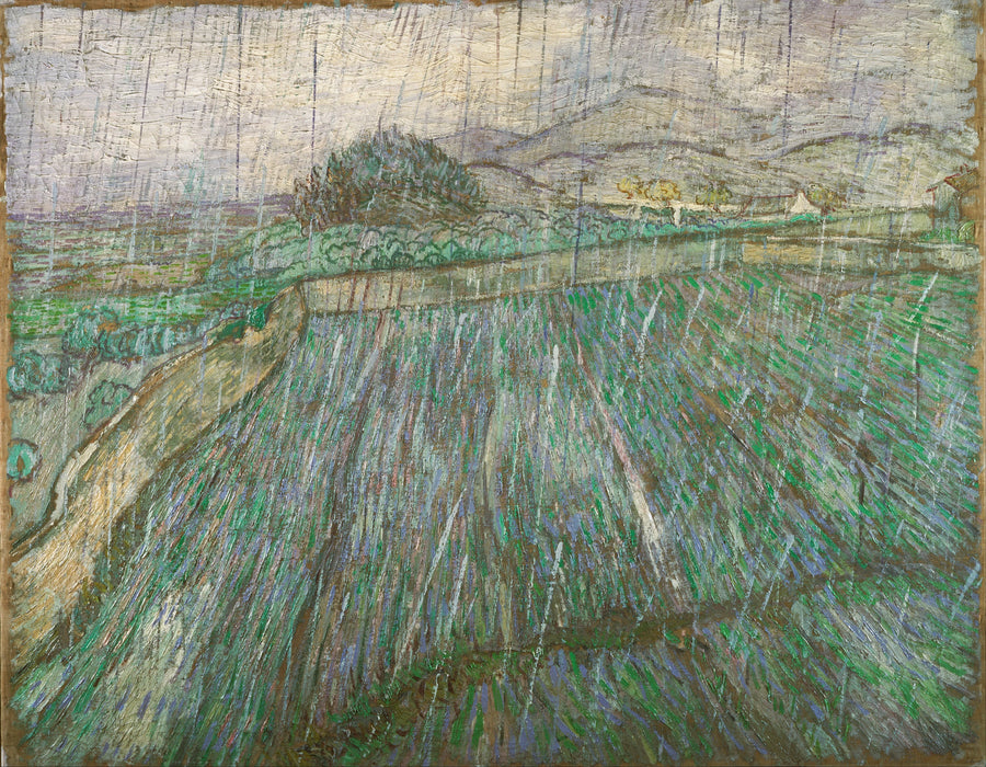 Yağmur Altında Islak Alan - Vincent van Gogh