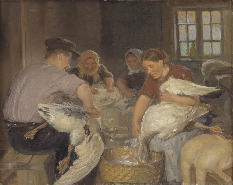 Ördekleri Döllemek - Anna Ancher