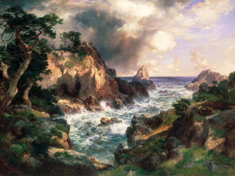 Point Lobos, Monterey, Kaliforniya - Thomas Moran