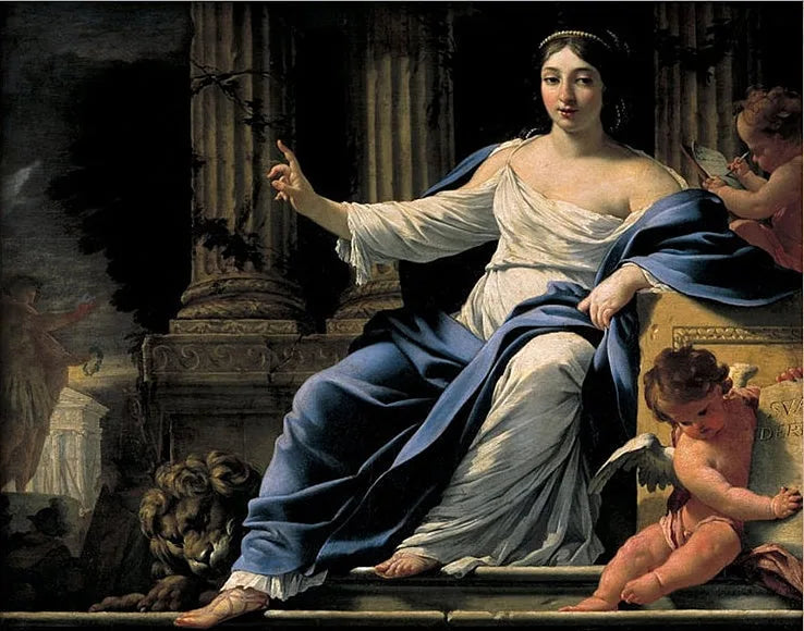Polymnie, hitabet tanrıçası - Simon Vouet
