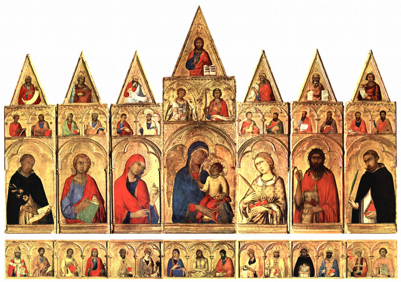Alexandria Saint Catherine Polyptyque - Simone Martini
