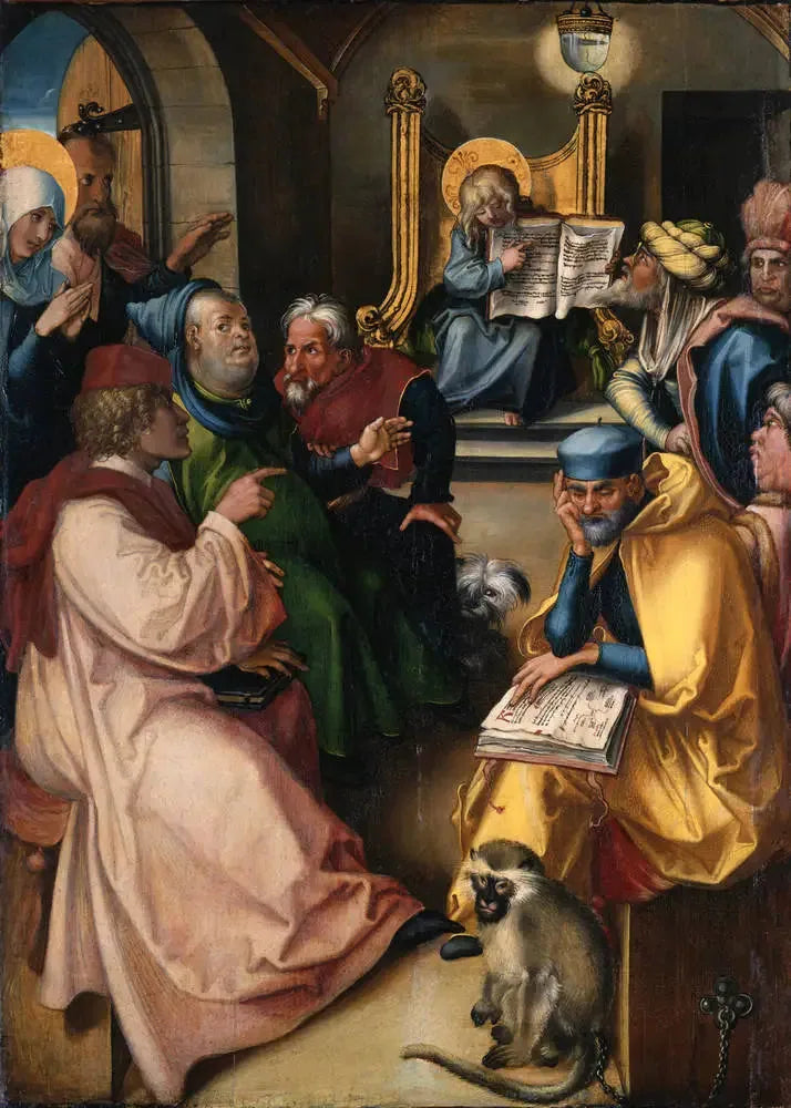 Yedi Acı Poliptik: Doktorlar Arasında Mesih - Albrecht Dürer