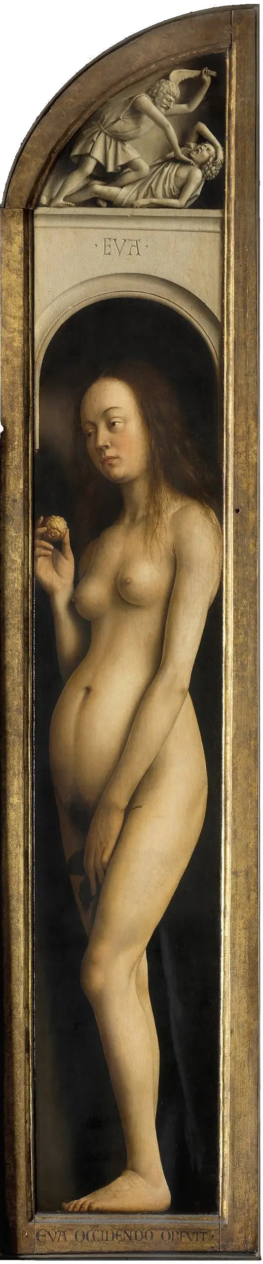 Poliptiği: sol dış panel: yüz. Gece. - Jan van Eyck