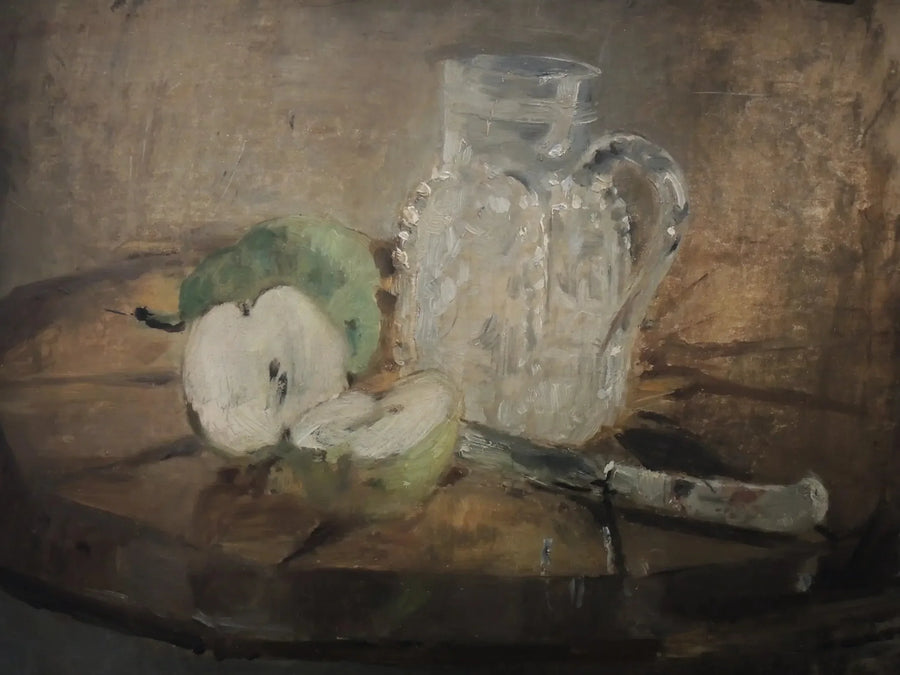 Kesilmiş Elma ve Sürahi - Berthe Morisot