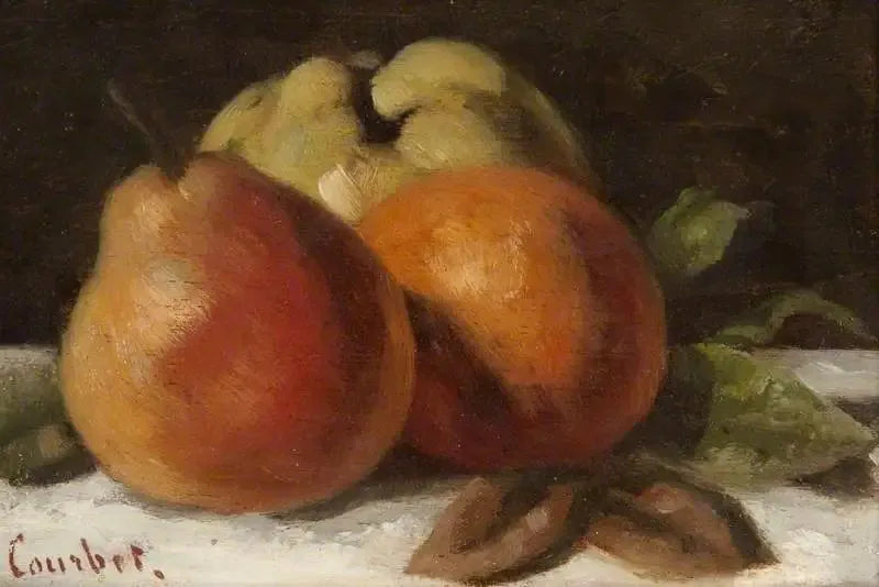 Elma, armut ve portakal - Gustave Courbet
