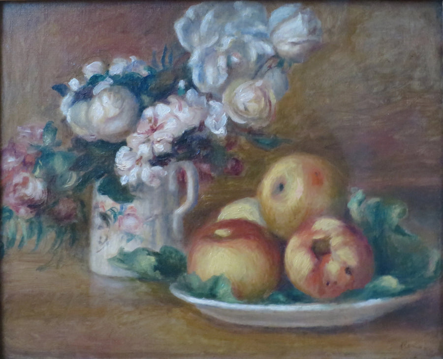 Elmalar ve çiçekler - Pierre-Auguste Renoir