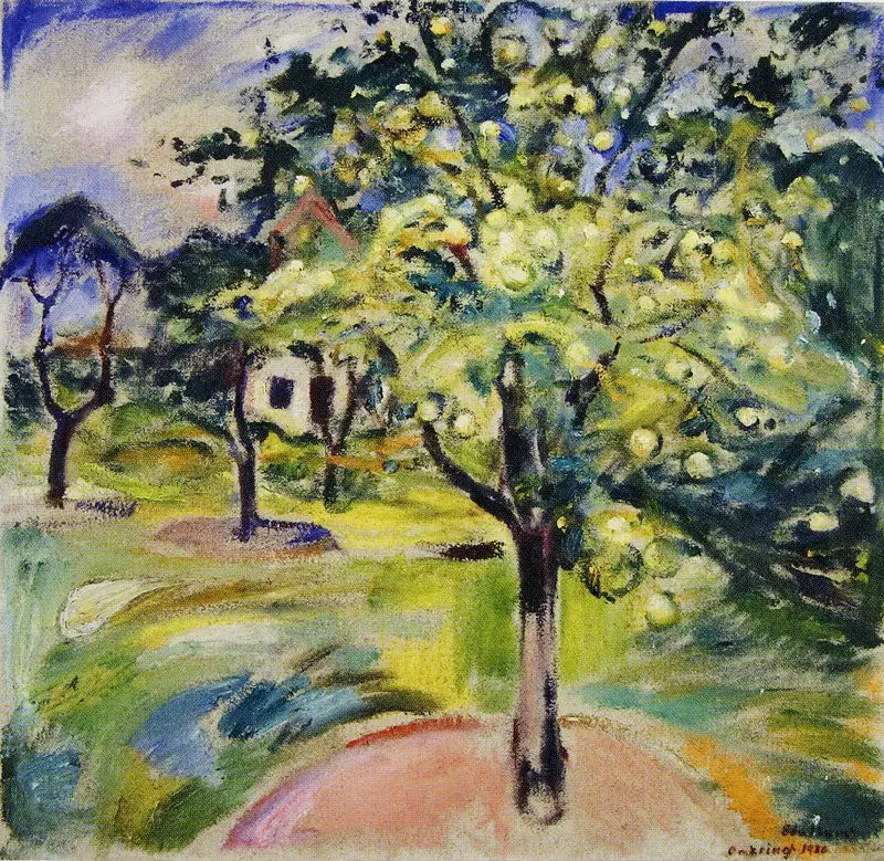 Ekely'deki Bahçede Elma Ağacı - Edvard Munch