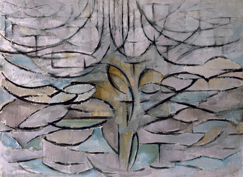 Çiçek Açmış Elma Ağacı - Piet Mondrian