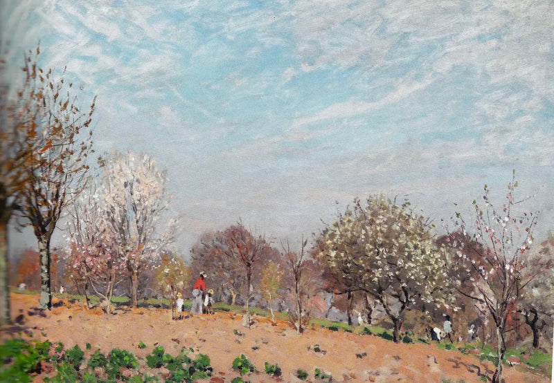 Louveciennes'de Çiçek Açan Elmalar - Alfred Sisley