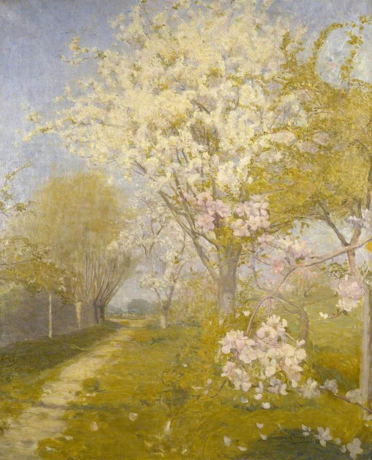 Dennemont'ta Çiçek Açan Elmalar - Charles Conder
