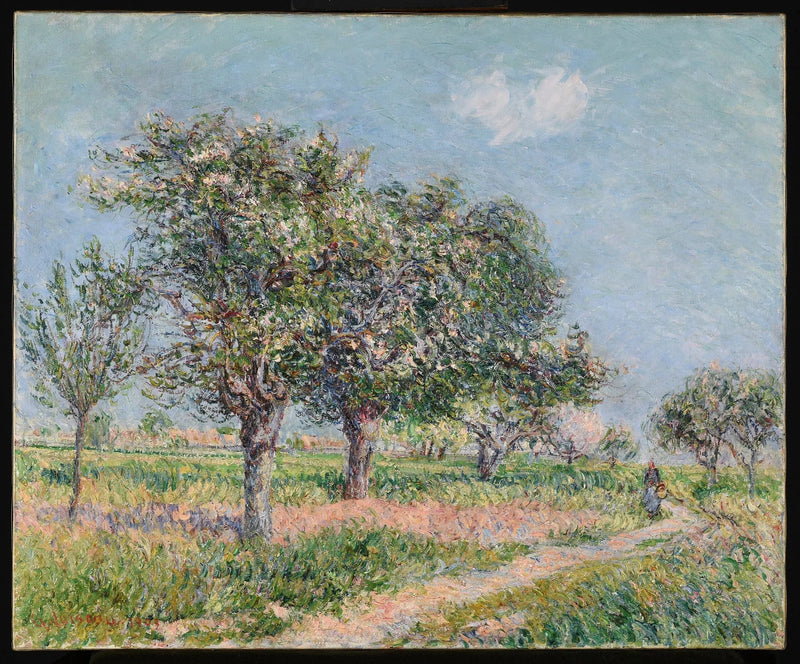 Normandiya'da Çiçek Açan Elmalar Ağaçları - Gustave Loiseau