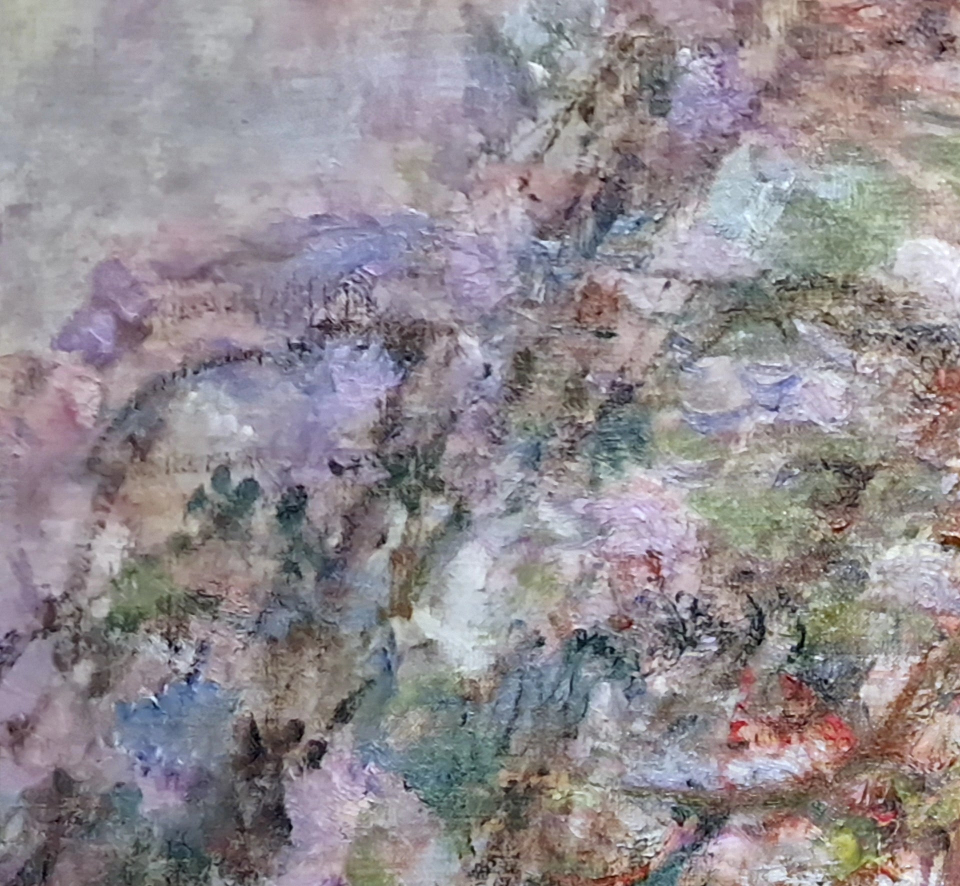 Détail des branches en fleurs dans Pommiers en fleurs à Giverny W1621 de Claude Monet