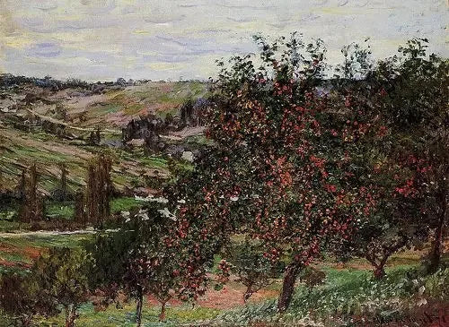 Vétheuil Yakınlarındaki Elma Ağaçları - Claude Monet