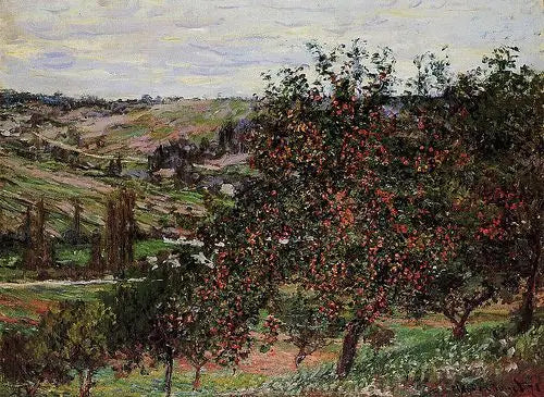 Vétheuil Yakınlarındaki Elma Ağaçları - Claude Monet
