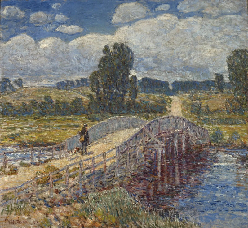 Old Lyme Köprüsü - Childe Hassam