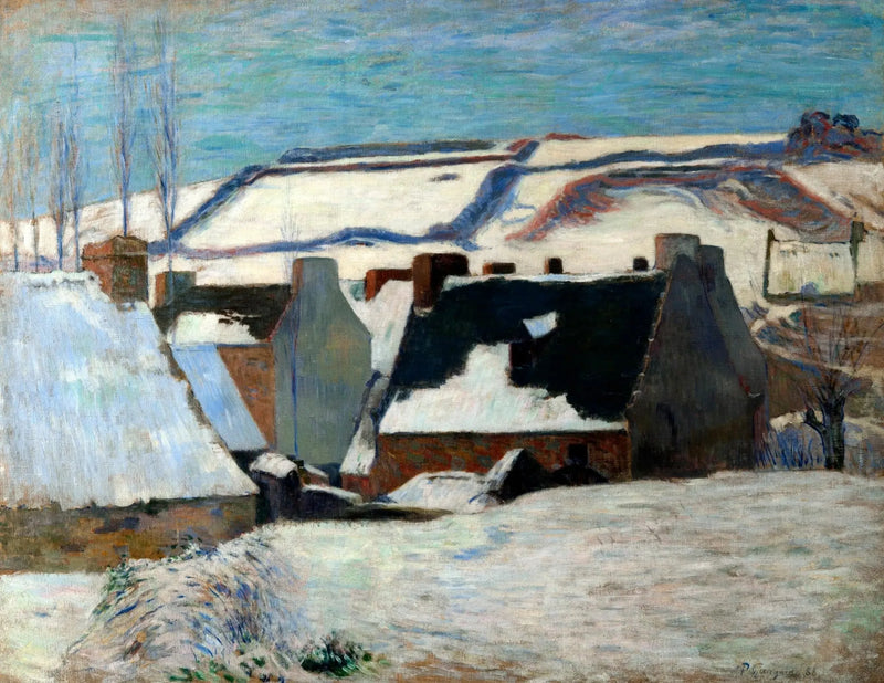 Kar altında Pont-Aven - Paul Gauguin