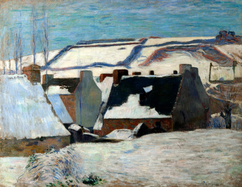 Kar altında Pont-Aven - Paul Gauguin