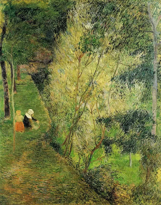 Pont-Aven'de bir çocuk ve ormanlık alanda - Paul Gauguin
