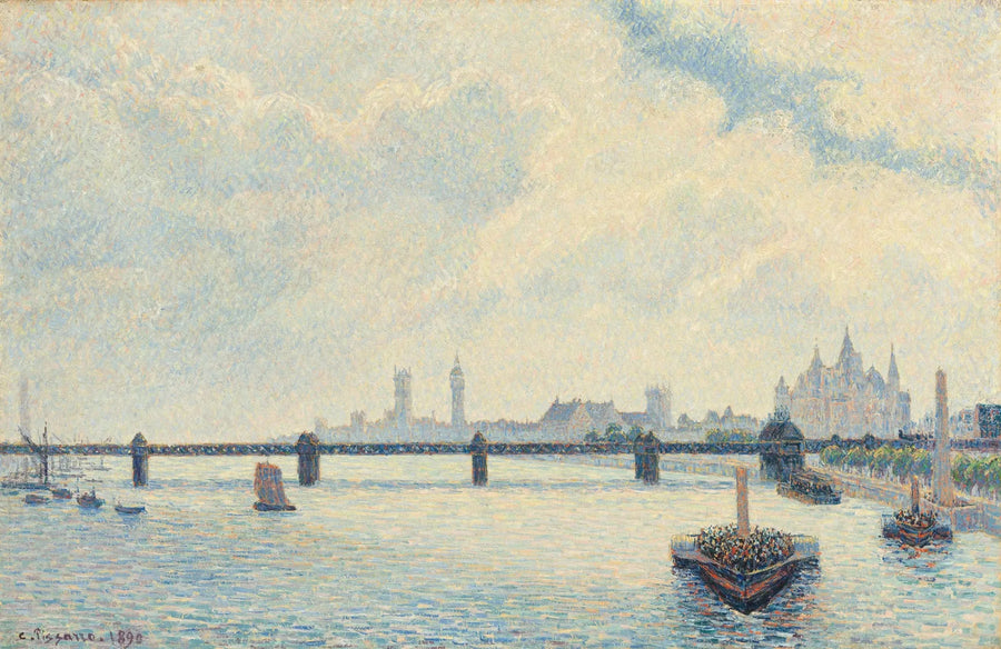 Charing Cross Köprüsü, Londra - Camille Pissarro