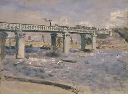 Argenteuil'deki Demiryolu Köprüsü - Pierre-Auguste Renoir