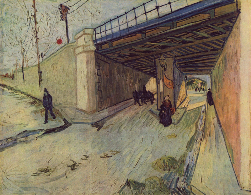 Montmajour Caddesi üzerindeki demiryolu köprüsü, Arles, Le - Vincent van Gogh