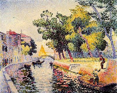 Pont San Trovaso, Venise - Henri-Edmond Cross